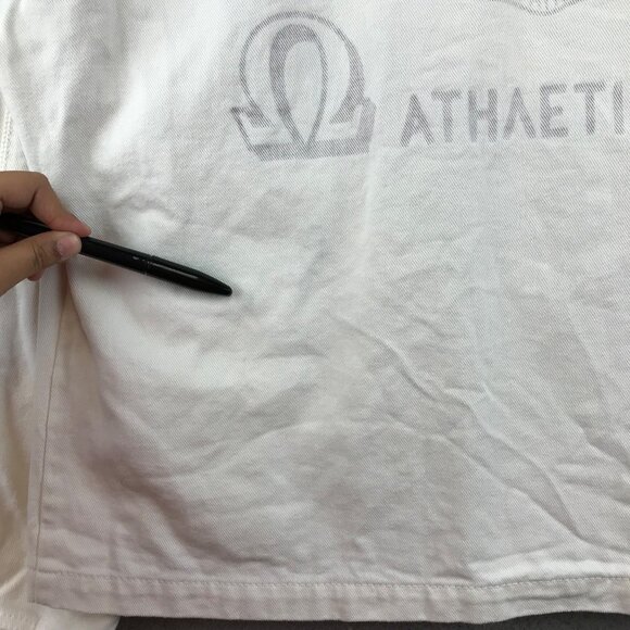 Men's Diesel Full Zip Bomber Jacket White Fraternity size L - Picture 8 of 15